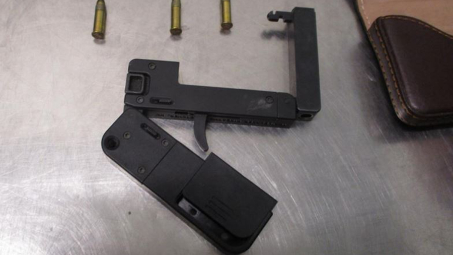 A loaded, foldable gun and three rounds of ammunition were found in a carry-on bag at the Salt Lake...