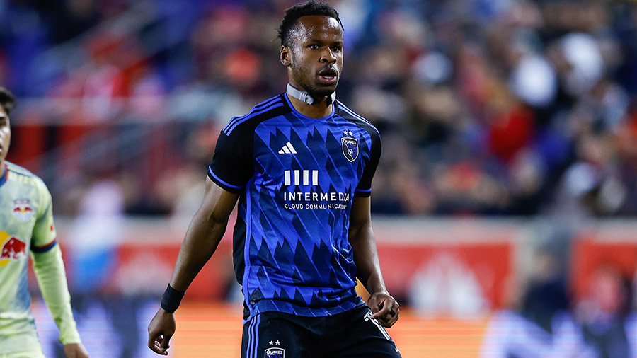 Jeremy Ebobisse of the San Jose Earthquakes alleged he heard a Red Bulls player make a racist remar...
