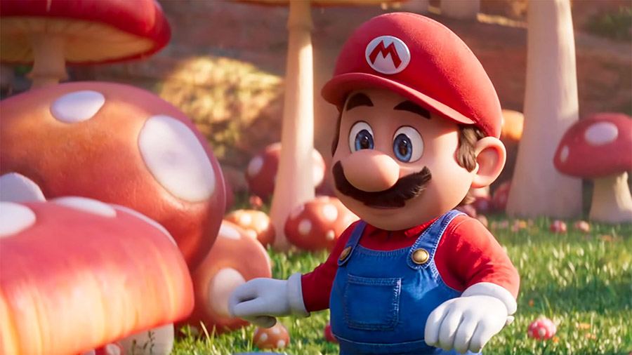 Mario, voiced by Chris Pratt, in "The Super Mario Bros. Movie." (Illumination)...
