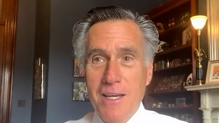 U.S. Senator Mitt Romney speaking to Doug. (KSLTV)...