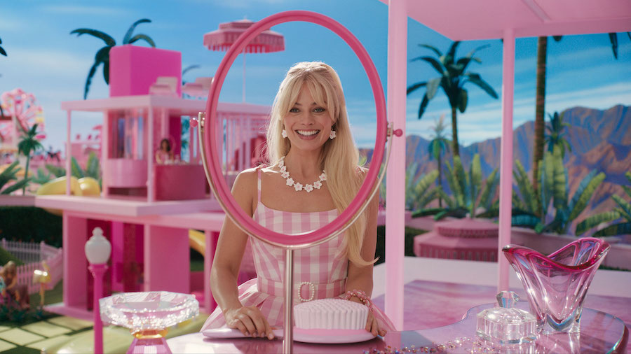 Margot Robbie is seen here in "Barbie." (Warner Bros. Pictures via CNN)...