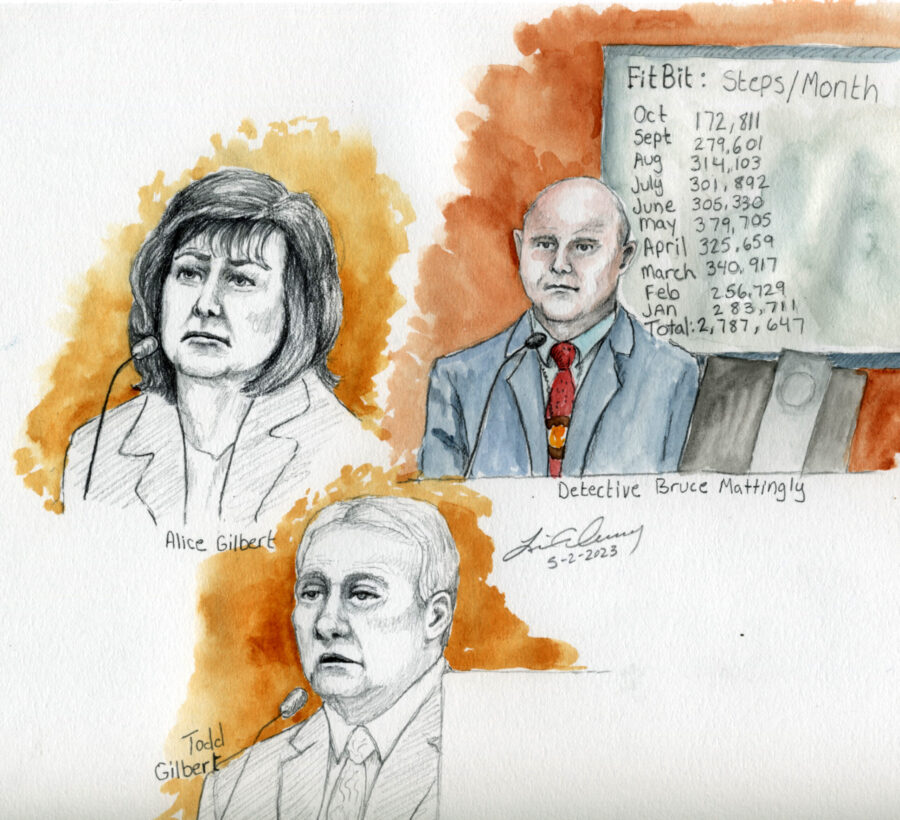 Court sketch from the Lori Vallow Daybell Trial, May 2, 2023...