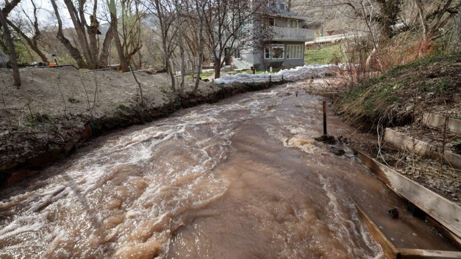 FILE: Water levels are high in Emigration Creek in Emigration Canyon on May 2. Joel Ferry, director...