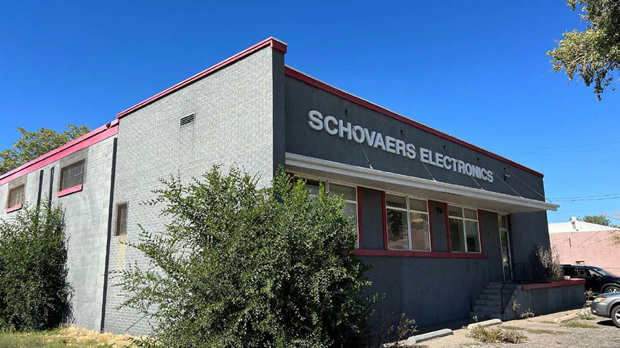 Schovaers Electrionics building in Salt Lake City....