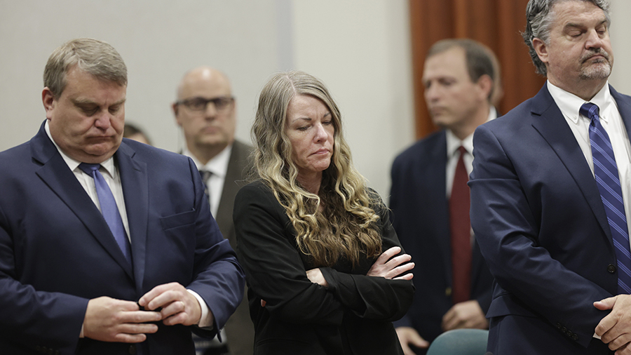 Lori Vallow Daybell stands and listens as the jury's verdict is read at the Ada County Courthouse i...