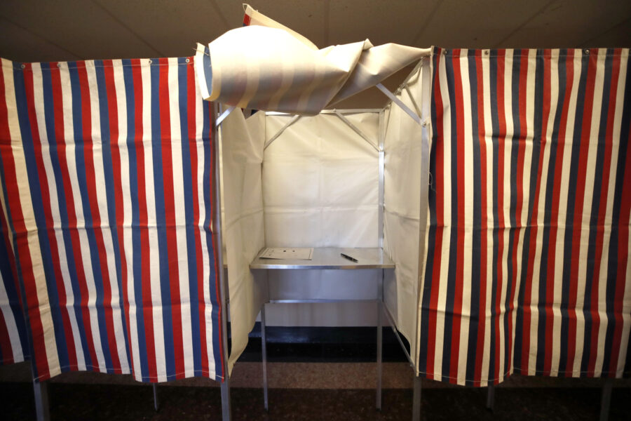 Voter booth...
