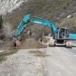 Salt Lake County flood control crews clear heavy debris out of Little Cottonwood Creek on May 8, 2023. (Jed Boal/KSL TV)