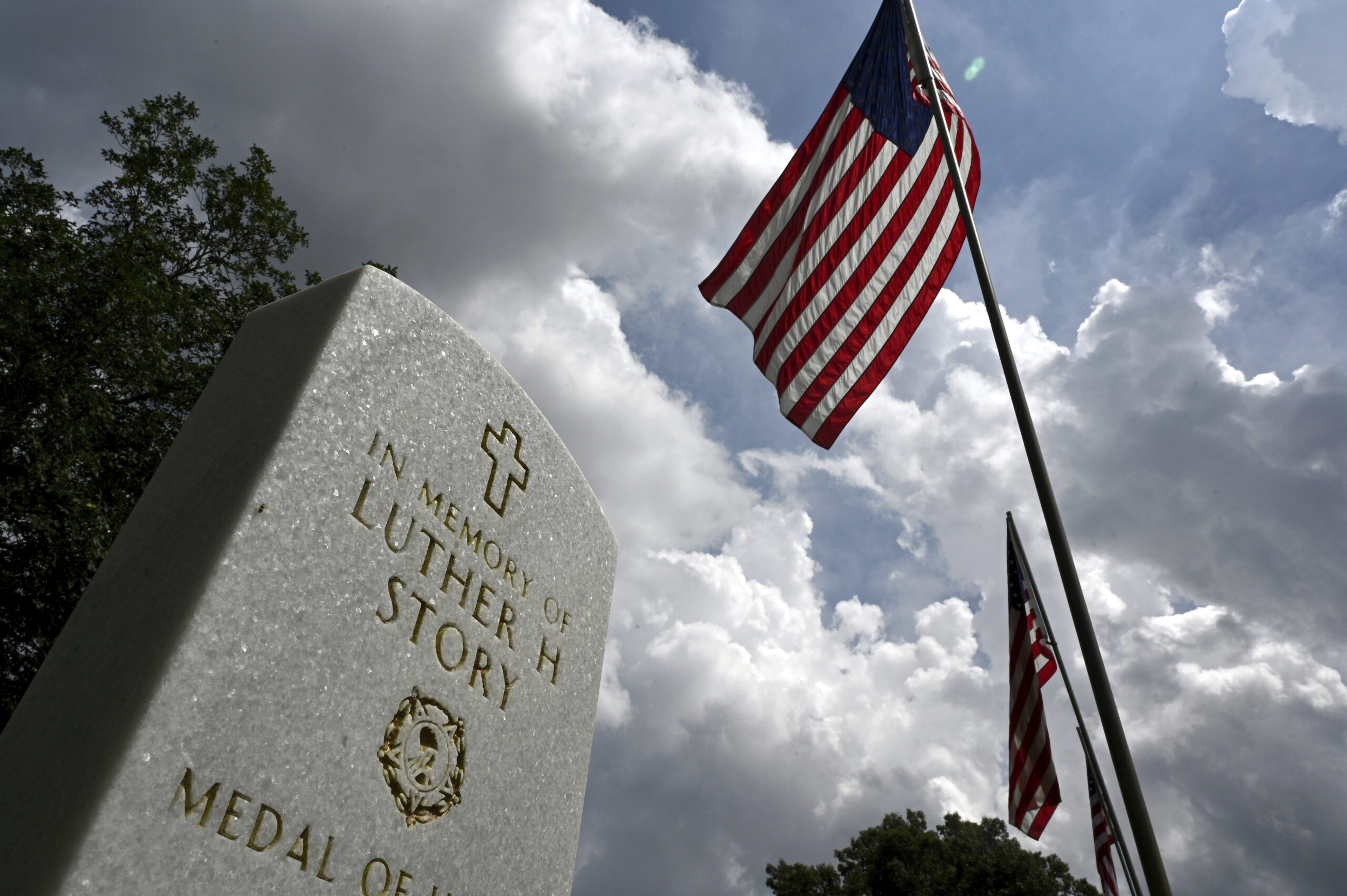 Picture shows headstone of Luther Story at Andersonville National Cemetery, Wednesday, May 17, 2023...