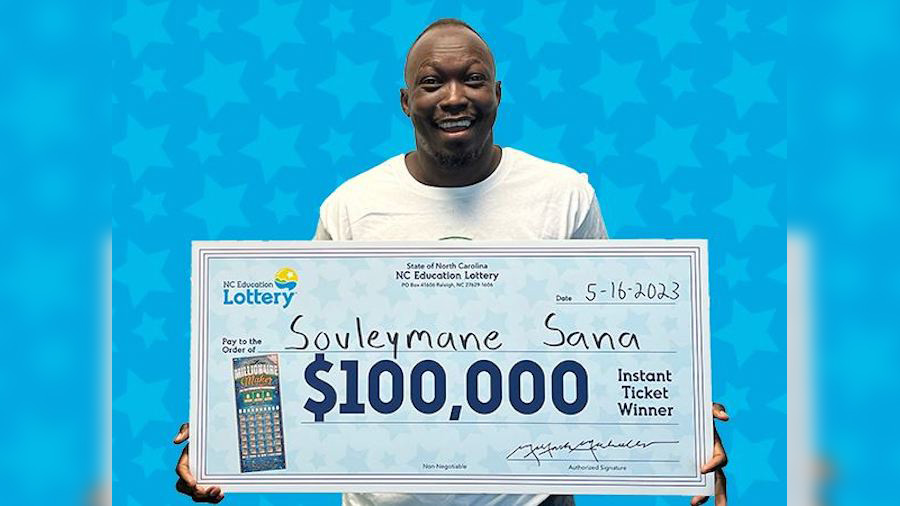For Souleymane Sana, a New Bern resident and native of Mali, Africa, a $100,000 scratch-off win wil...