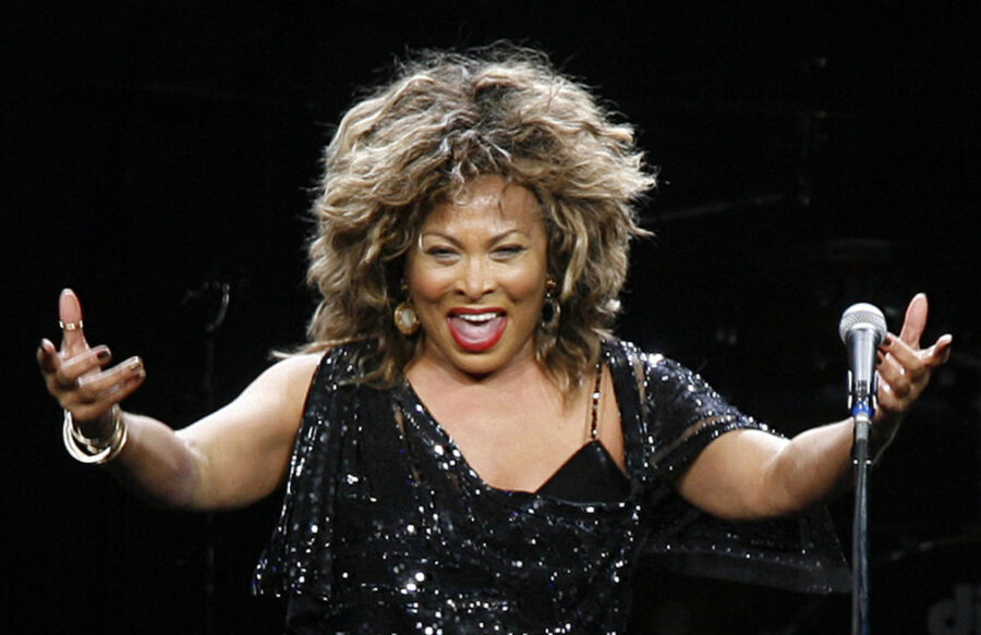 FILE - Tina Turner performs in a concert in Cologne, Germany on Jan. 14, 2009. Turner, the unstoppa...