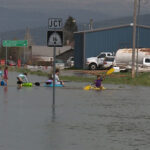 Runoff flowing through Woodruff streets and homes (KSLTV)