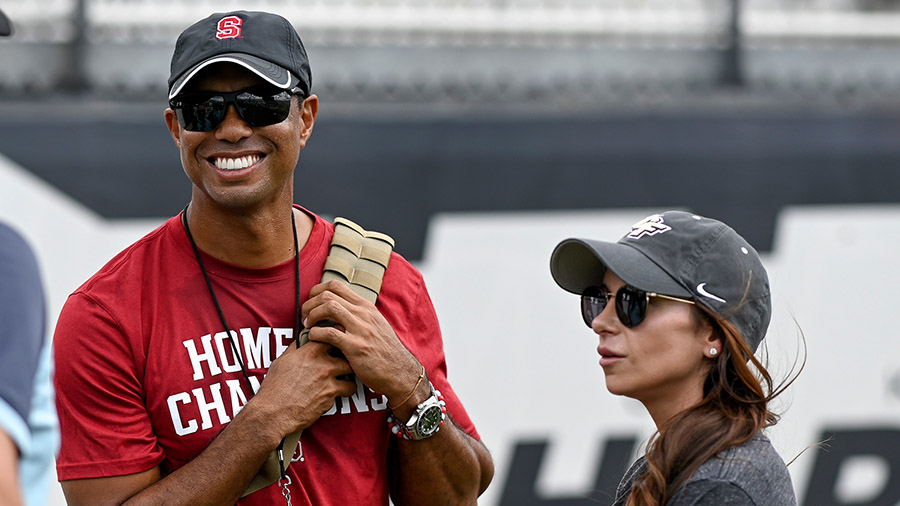 Tiger Woods and Erica Herman together in Orlando, Florida, on September 14, 2019. Herman, who was a...