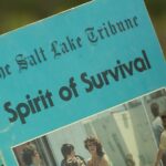 a copy of the Salt Lake Tribune's "Spirit of Survival Utah Floods 1983" book (KSL TV