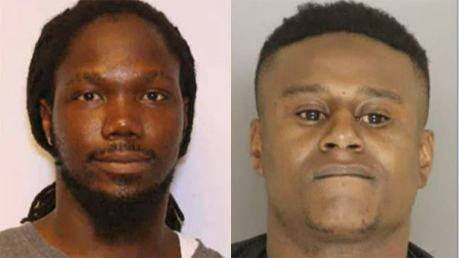 Antonio Blackwell and Jeremy McFadden, left, are now in custody for their involvement in stealing b...