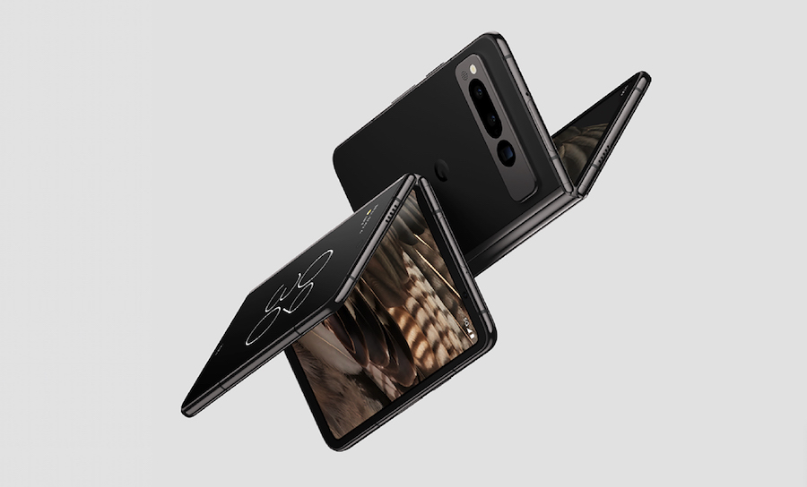 The Google Pixel Fold is the company's first foray into foldable phones. (Google via CNN)...