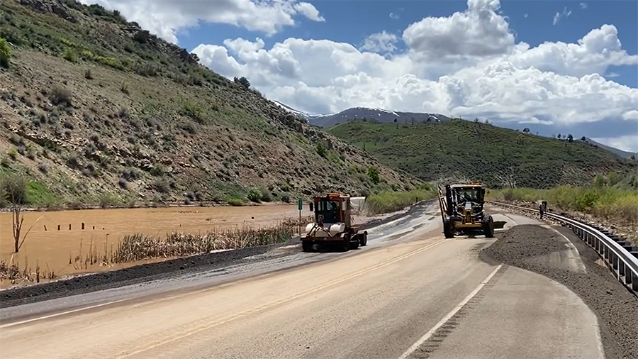 U.S. 89 is open after flooding forced its closure near Thistle in Spanish Fork Canyon on Monday....