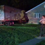 A Utah couple's Bear Lake property was smashed into by a semi truck and trailer. (Ray Boone/KSL TV)