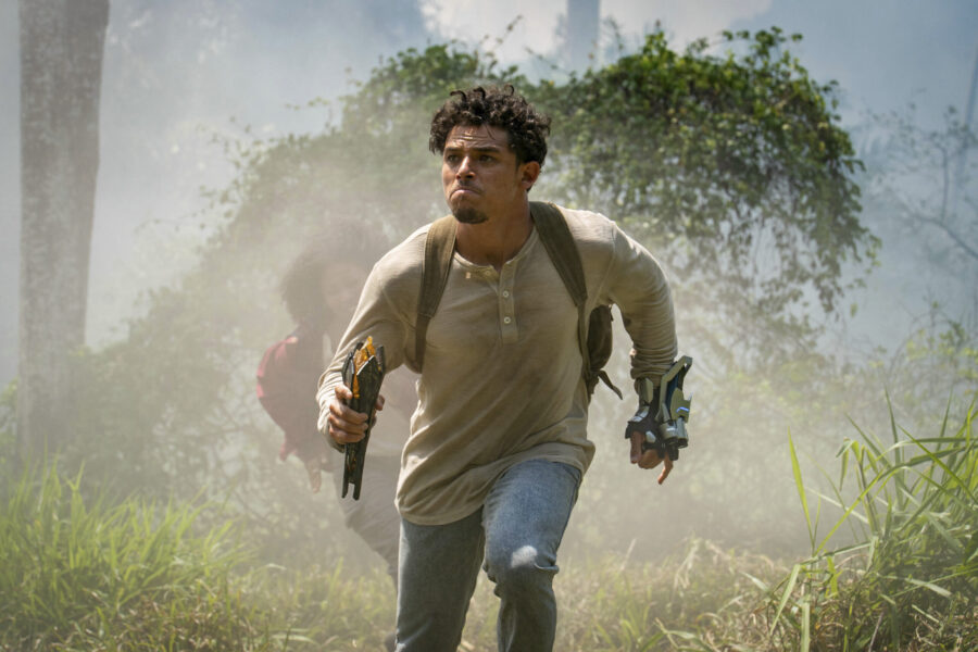 This image released by Paramount Pictures shows Anthony Ramos in a scene from "Transformers: Rise o...