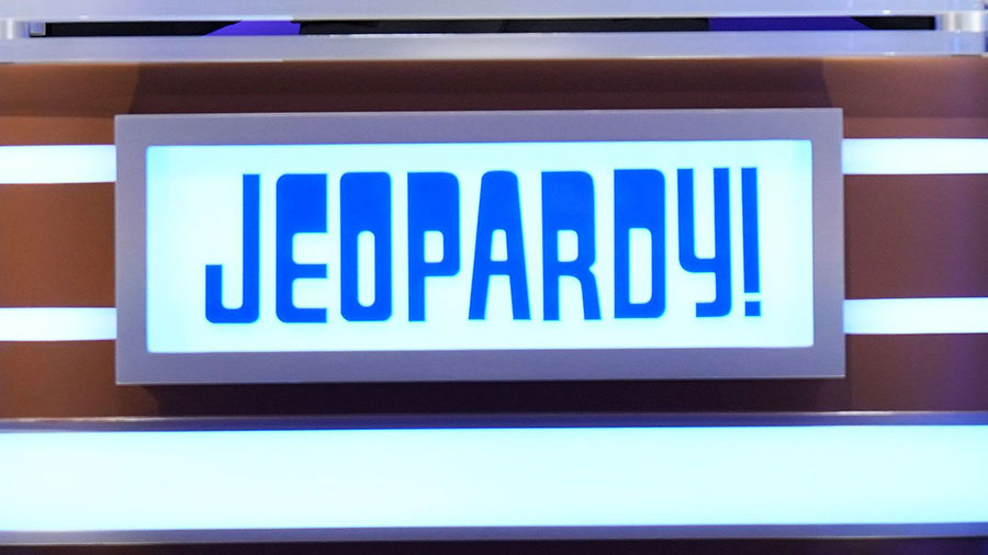 [File] Jeopardy sign (Tyler Golden/ABC)...