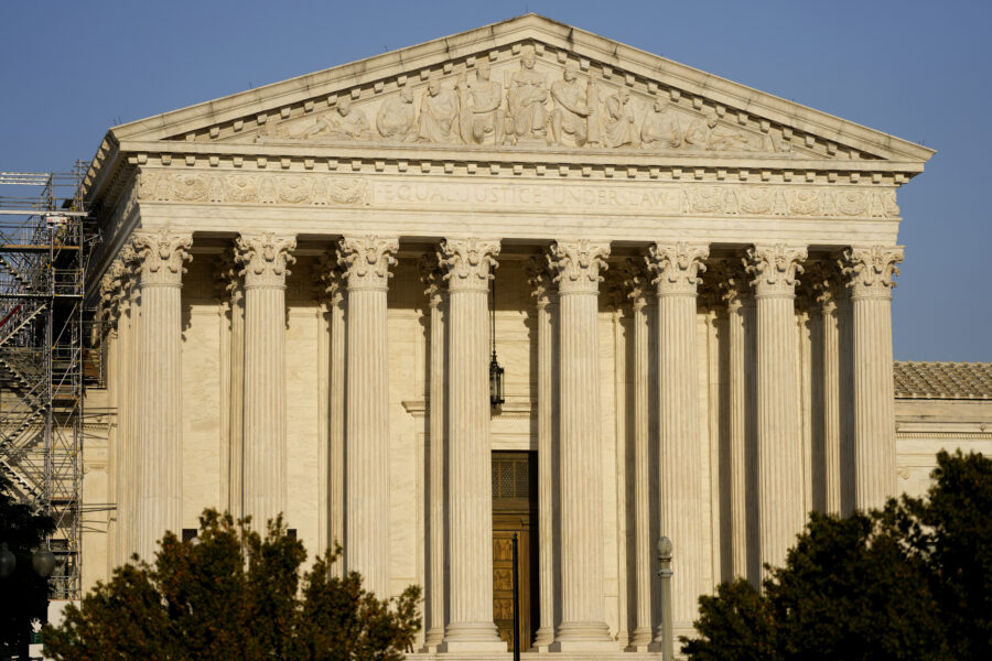 FILE - The Supreme Court is seen on April 21, 2023, in Washington. (AP Photo/Alex Brandon, File)Cre...