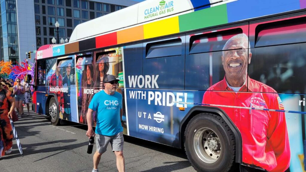 At least four Republican lawmakers complained about a UTA bus with pride-themed livery before it was pulled from the Utah Pride Parade, texts show. At least four Republican lawmakers complained about a UTA bus with pride-themed livery before it was pulled from the Utah Pride Parade, texts show.
