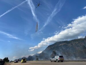 A human-caused wildfire in southern Utah is now contained thanks to a quick response from air and ground resources, says a fire official.