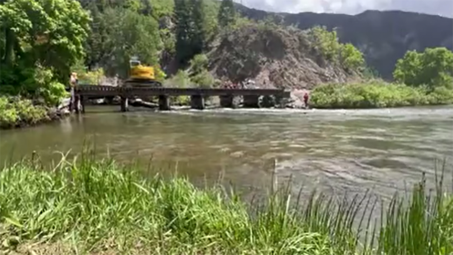 Logs removed from Provo River...