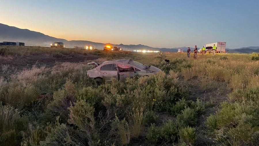 The scene of the fatal crash. (Utah Highway Patrol)...