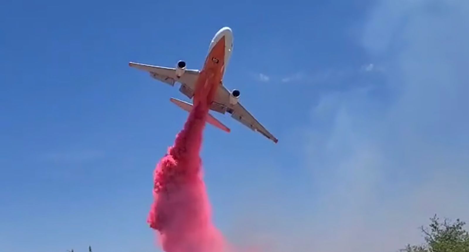 Aircraft supports the hand crews and engines on the Adams Robles Complex fires in southeastern Ariz...