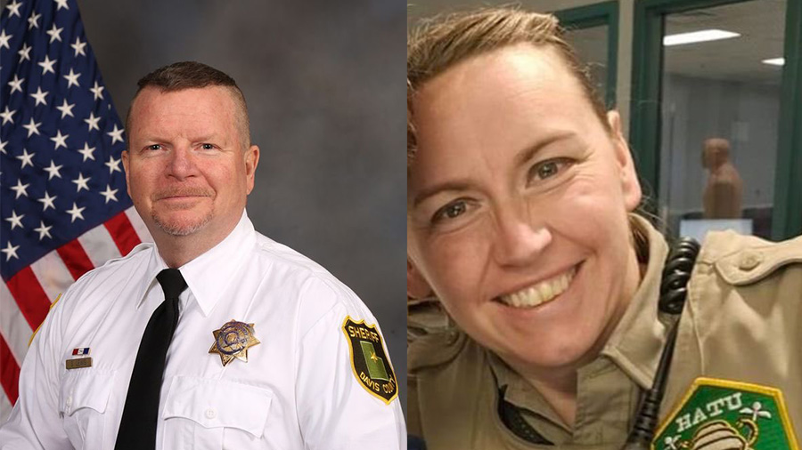 Cpl. Steven Lewis (left) and Dep. Jennifer Turner (right). (Davis County Sheriff's Office)...