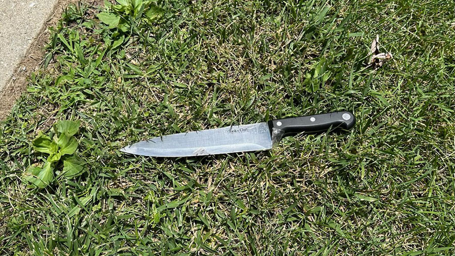 The suspect knife used in the stabbings. (Montgomery County Department of Police)...