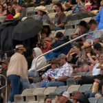 Nearly an hour of rainfall couldn't stop the Days of '47 Rodeo from kicking off tonight in Salt Lake City. (Jay Hancock/KSLTV)