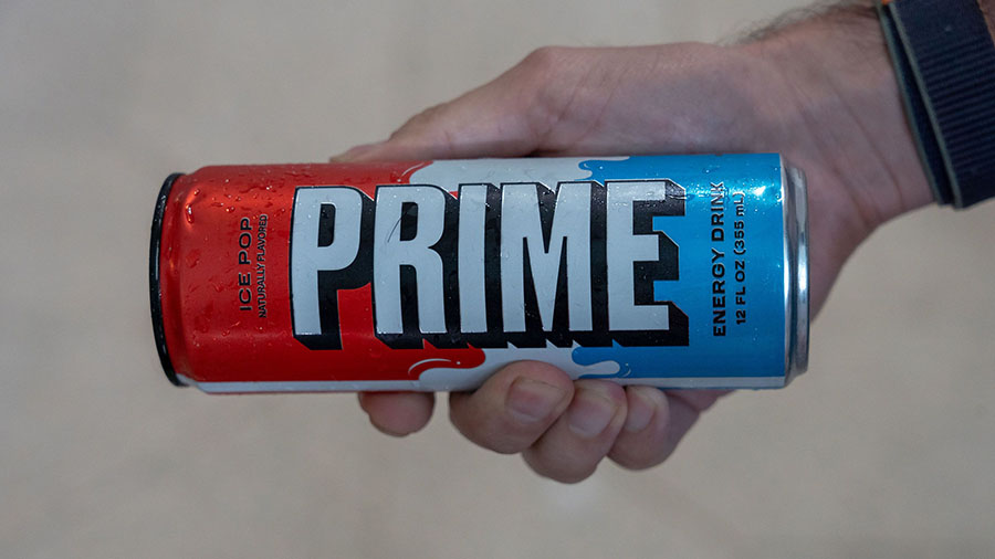 A can of Prime Energy, which has six times more caffeine than a can of Coca-Cola. (Ron Adar/Shutter...
