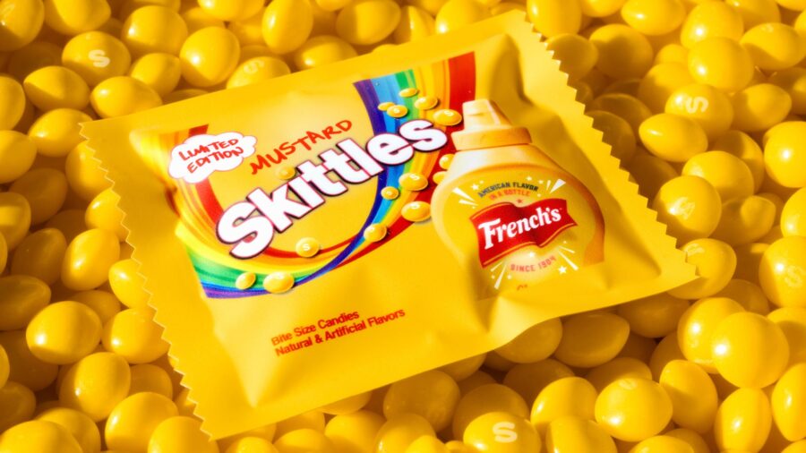 Skittles partnered with French's for a mustard-flavored candy. (McCormick)...