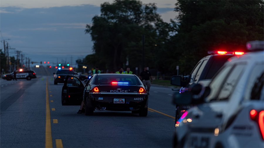 Salt Lake City Police cars...