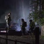 The scene of the fire in American Fork. (KSL TV)