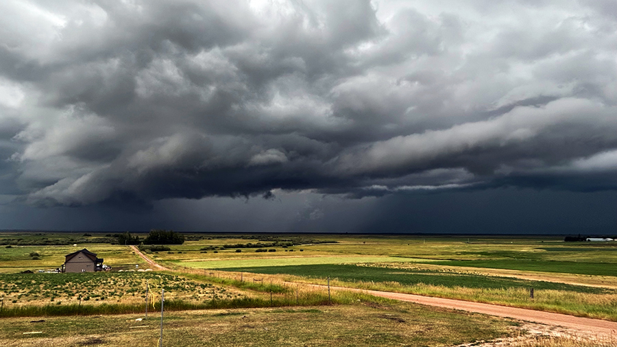 A storm cell moves into Utah on Aug. 2, as monsoonal storms delivered an entire summer's worth of w...