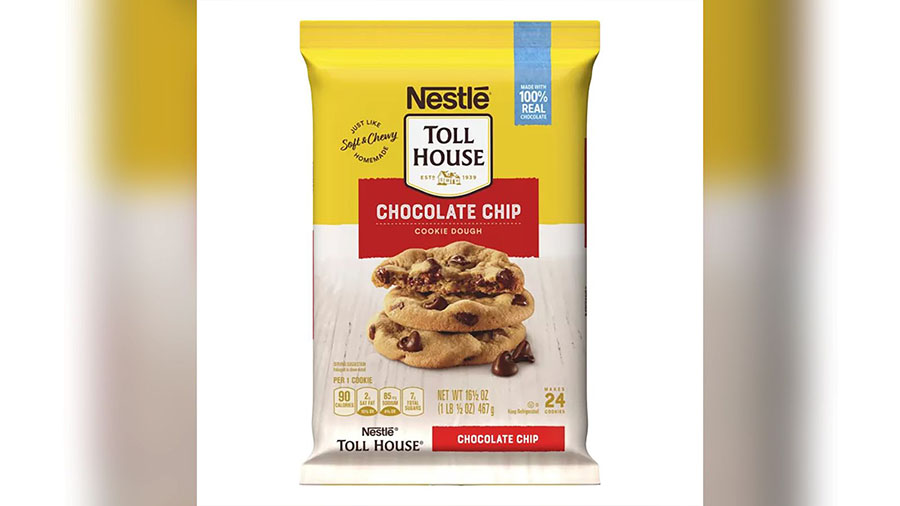 Nestlé recalled some Toll House chocolate chip cookie dough bars due to the potential presence of ...