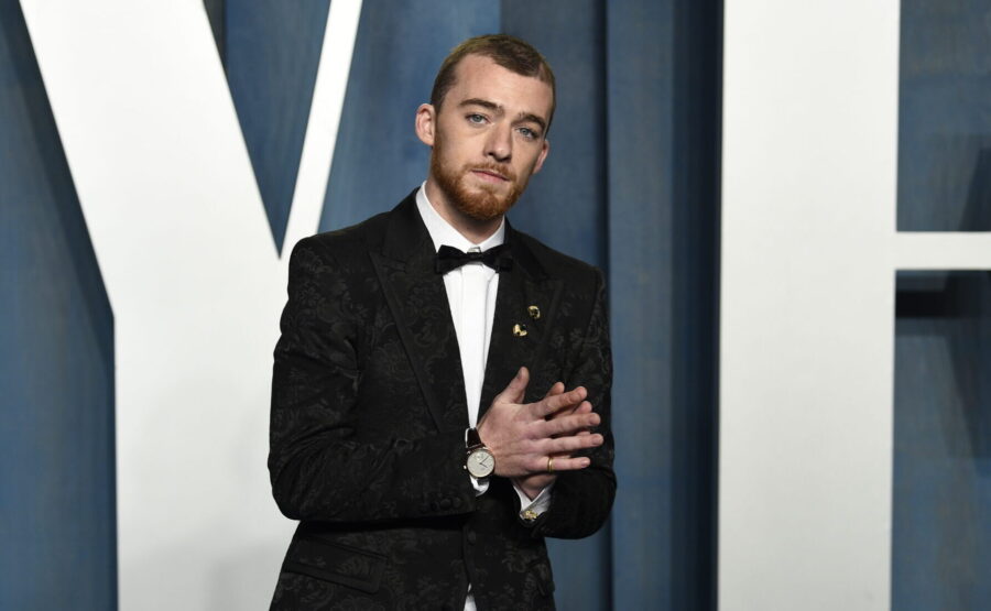 FILE - Angus Cloud arrives at the Vanity Fair Oscar Party on Sunday, March 27, 2022, at the Wallis ...