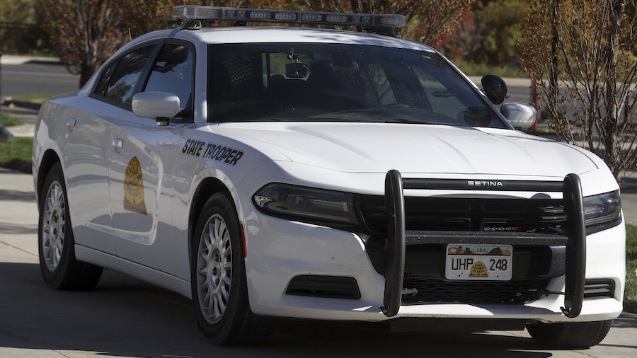 A Utah Highway Patrol vehicle in Salt Lake City is pictured on Thursday, Oct. 22, 2020. (Deseret Ne...