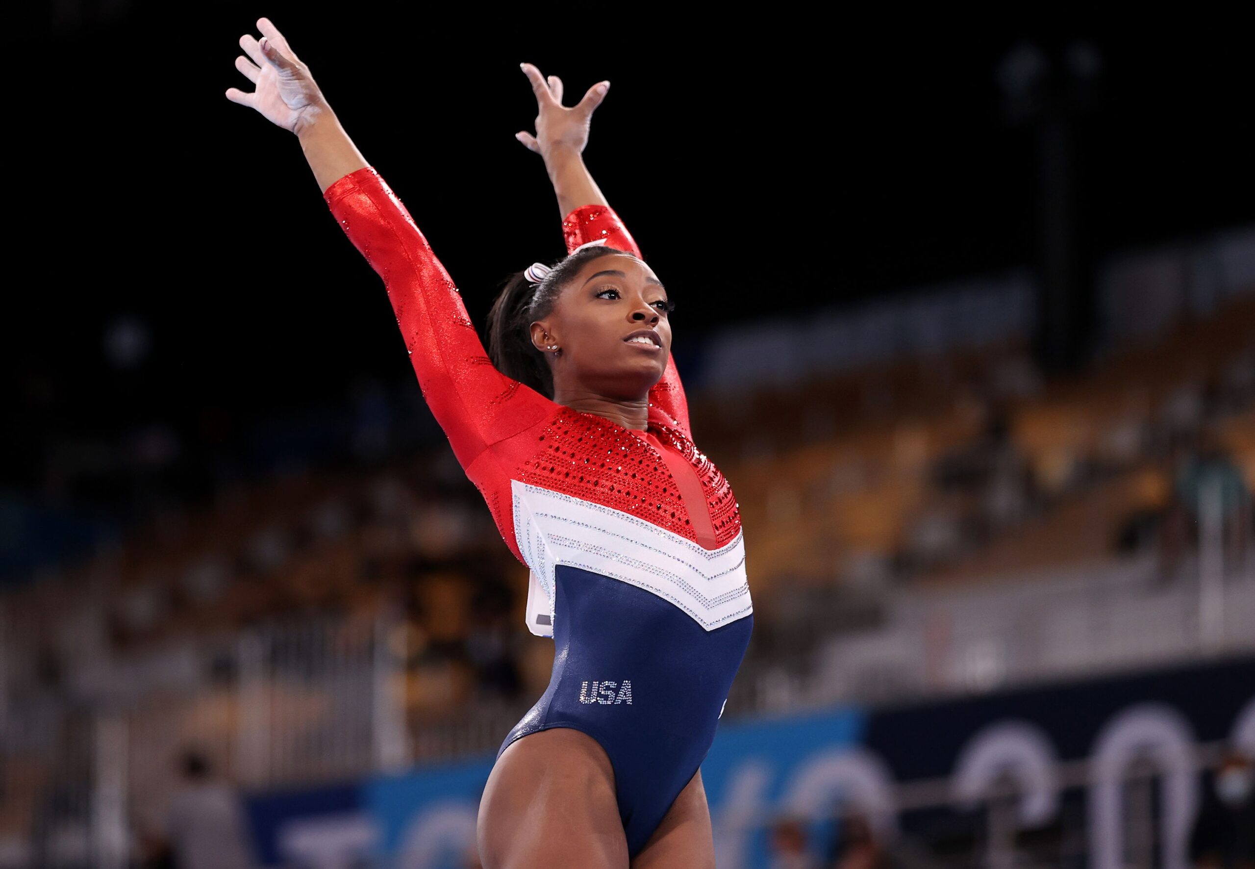 Simone Biles, pictured, is due to return to competitive gymnastics for the first time since pulling...