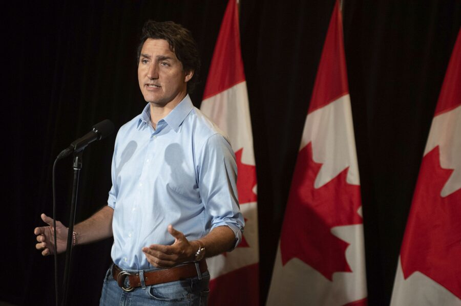 Canada's Prime Minister Justin Trudeau is pictured here.
Mandatory Credit:	Brian McInnis/The Canadi...