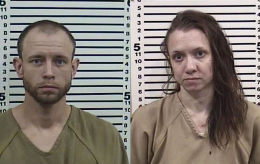 Jeffrey Fredrickson (left) and Irina Miller (right) were arrested after a woman claimed they had ro...