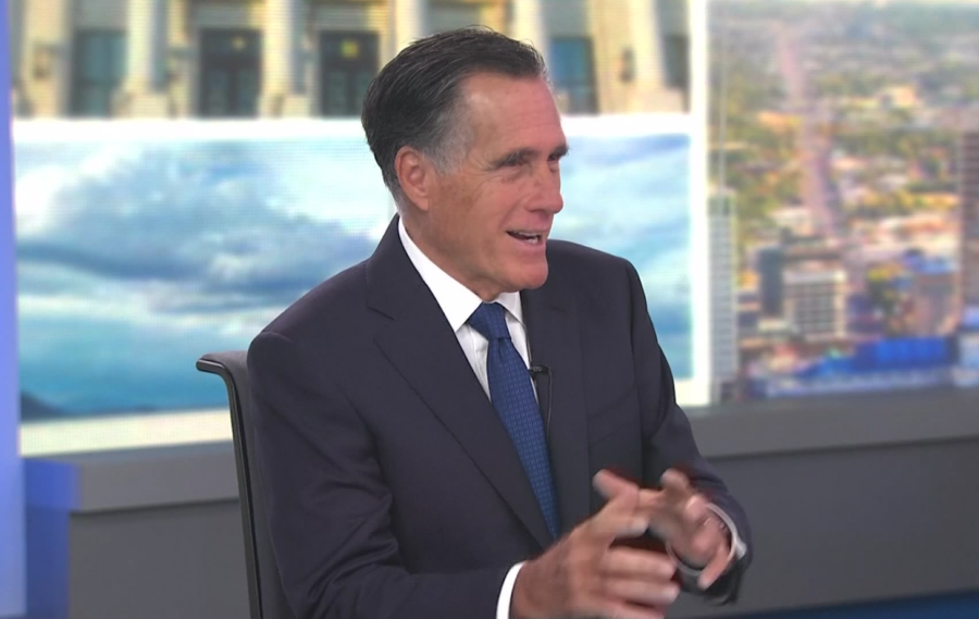 Utah Senator Mitt Romney on KSL TV's Sunday Edition with Boyd Matheson. (KSL TV)...