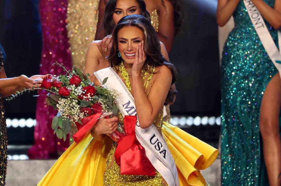 Miss Utah USA Noelia Voigt is crowned as Miss USA 2023. (Photo: Miss USA. Copyright VVV Global Ent....