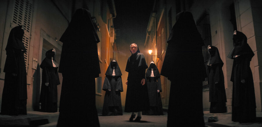 This image released by Warner Bros. Pictures shows Taissa Farmiga as Sister Irene in New Line Cinem...