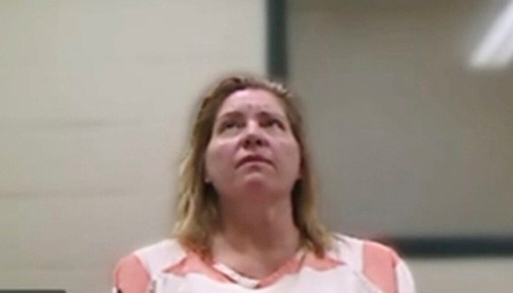 This image from video provided by the Utah State Courts shows Jodi Hildebrandt during a virtual cou...