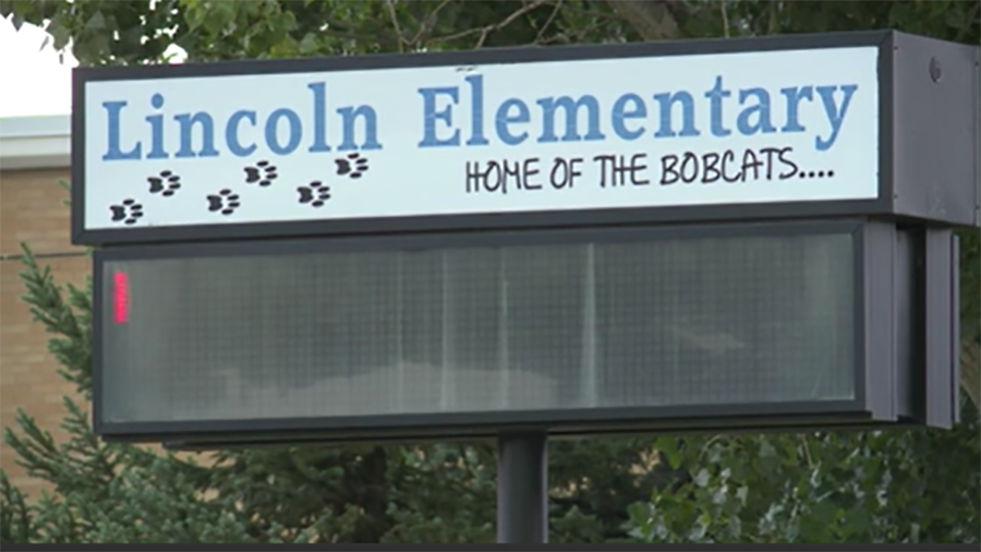 Lincoln Elementary sign...