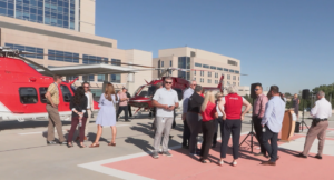 Pilots and patients gather to celebrate Life Flight's decades of service.