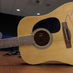 Post Malone signed a guitar to raise money for Utah Honor Flight. (KSL TV) 
